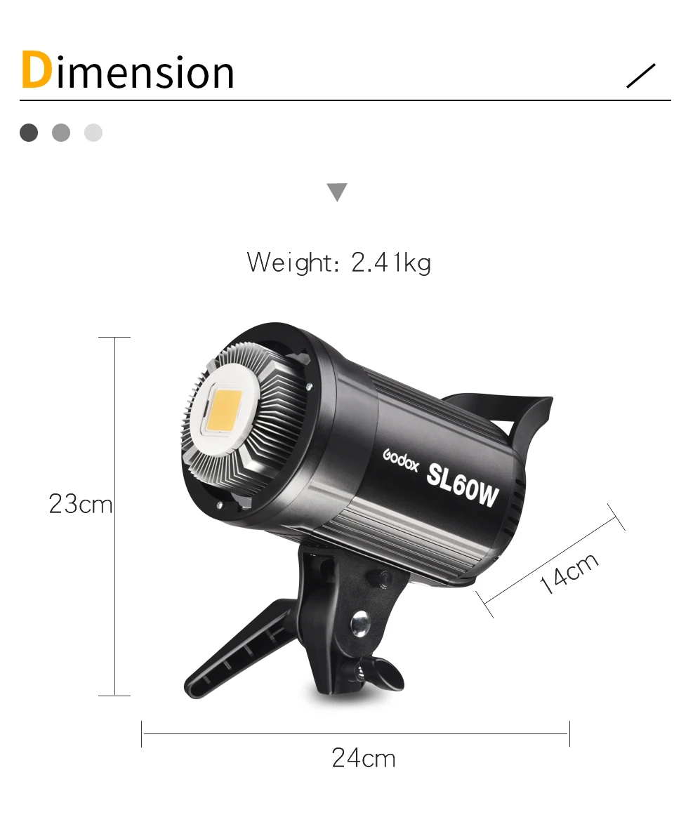 Godox светодиодный видео светильник SL-60W SL-100W SL-150W SL-200W 5600K видео светильник непрерывного светильник на креплении Bowens для видеосъемки в студии Запись