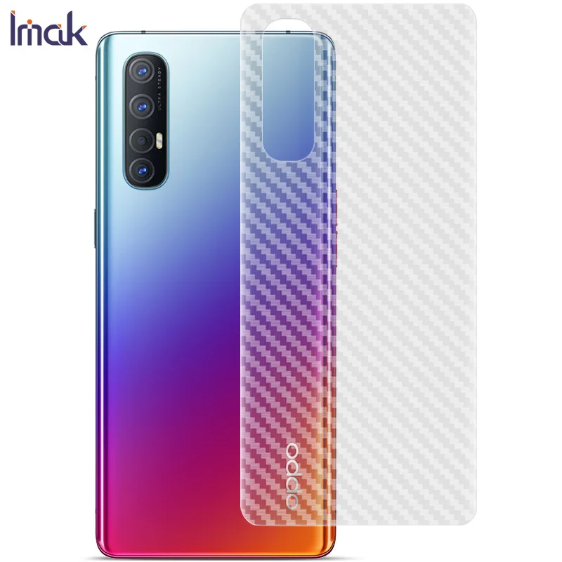 IMAK углеродное волокно шаблон задняя пленка для Oppo Reno3 Pro задний стикер волокна