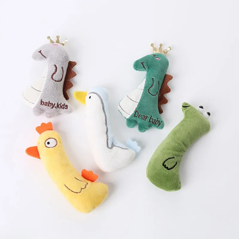 

Pet Cat Plush Contains Catnip Toy Funny Animal Style Duck Snake Dinosaur Toys for Pet Cat