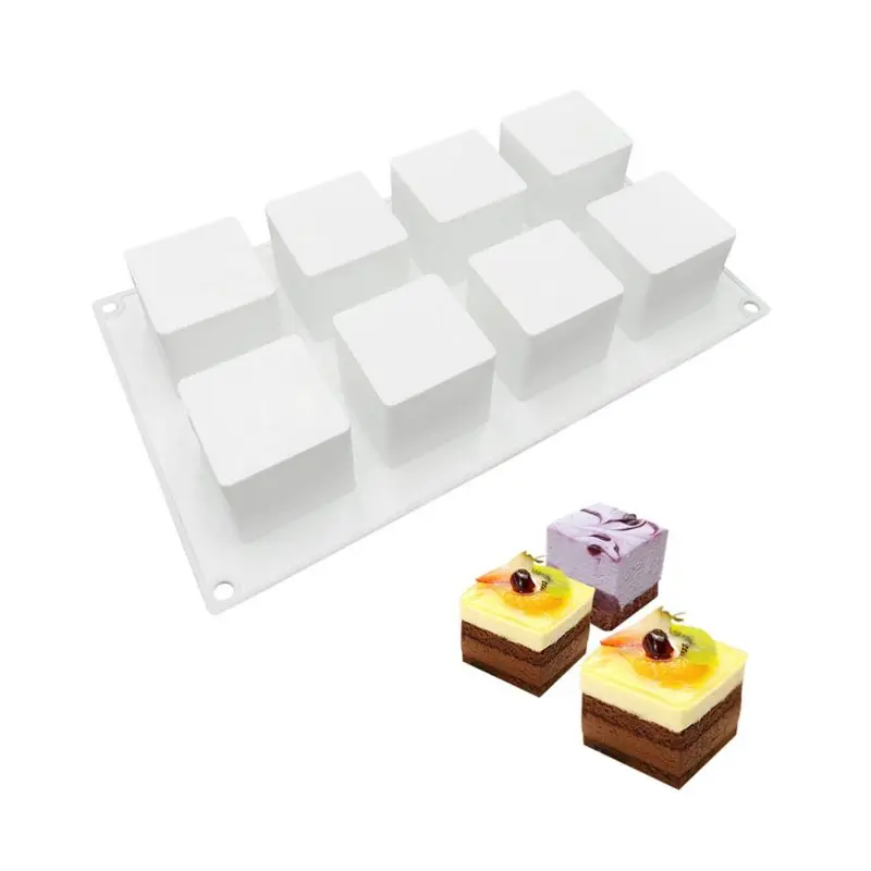 

An 8 square baking cake silicone mold