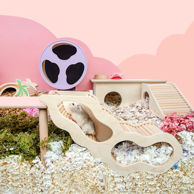 Дешево Осветительный туннель для хомяка, джунгарийский хомяк, укрытие для подземных раскопок