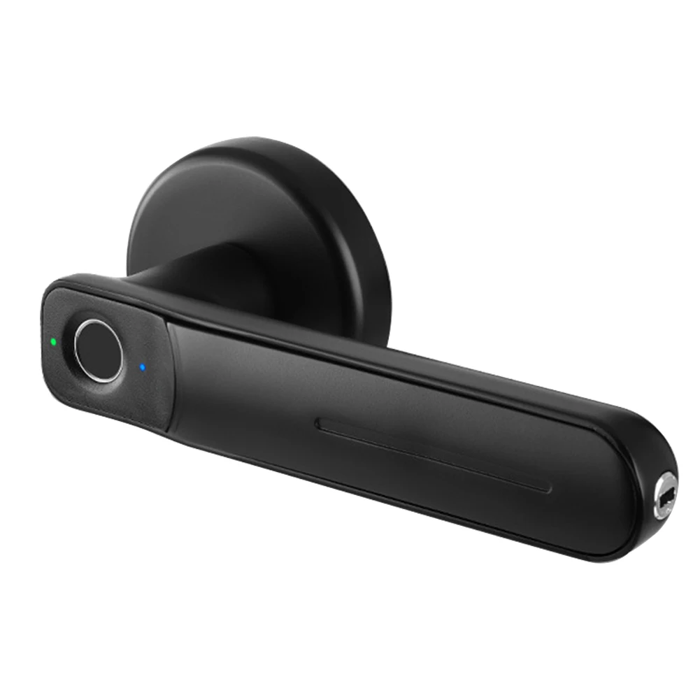 

Easy Install Handle Hardware Fingerprint Door Lock Home Office Family Electric Smart USB Port Keyless Entry Zinc Alloy With Keys