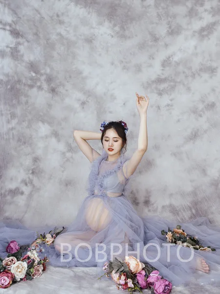 

New Sexy Maternity Dresses Tulle Photography Long Pregnancy Dress Mesh Fancy Pregnant Women Maxi Gown For Photo Shoots Prop 2021