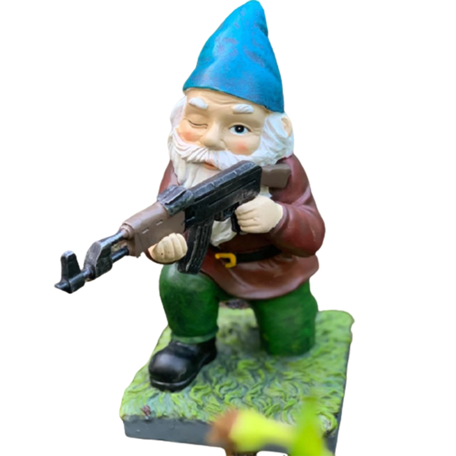 

Funny Resin Army Gnome Statue Creative Garden Dwarf Sculpture Desktop Lawn Ornament Figure Sculpture Home Garden Decoration