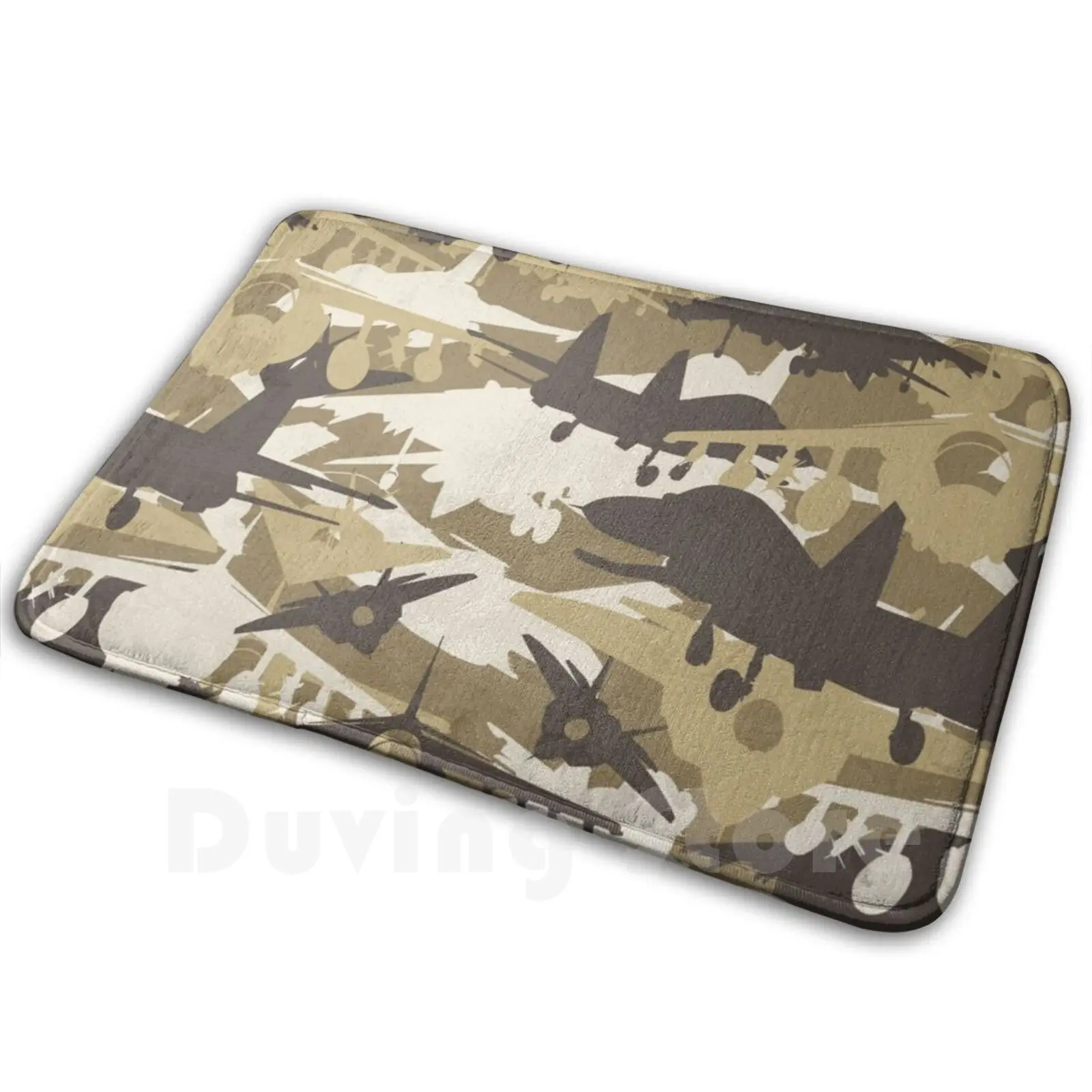 

Military Camouflage Fighter Jet Soft Non-Slip Mat Rug Carpet Cushion Military Fighter Camouflage Jet Aviation