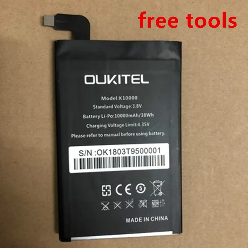 Новый аккумулятор 10000 мАч для Oukitel K10000 литий полимерный запасные батареи