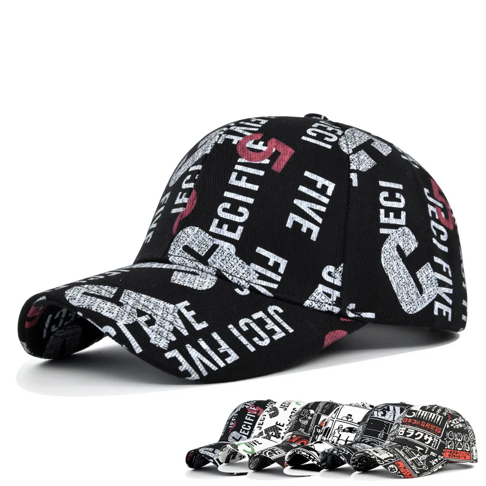 

Бейсболка унисекс с принтом граффити, модная брендовая Кепка в стиле хип-хоп, регулируемая спортивная