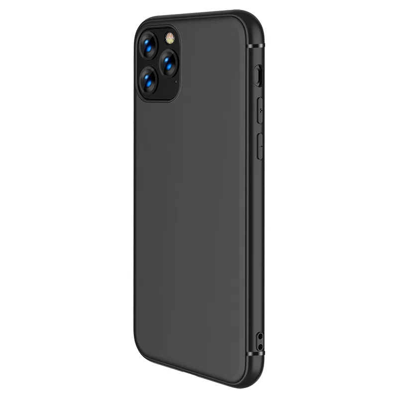 Черный мягкий матовый чехол из ТПУ для Iphone 11 Pro Max X XS 6 6S 7 8 Plus ультратонкий защитный