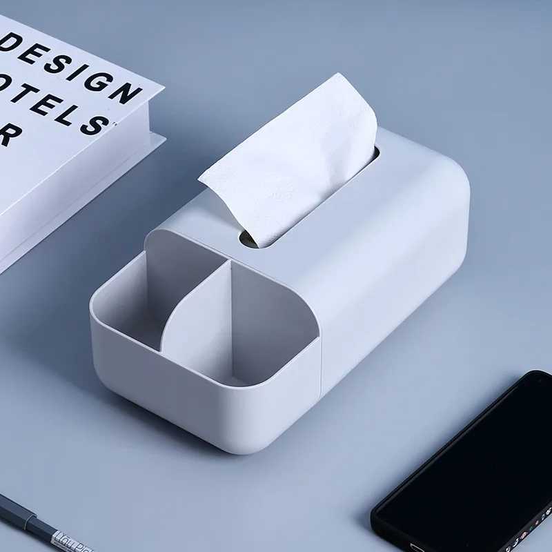

Multifunctional Tissue Box Suction Box Remote Control Storage Box Household Living Room Coffee Table Nordic Simple Creative Box