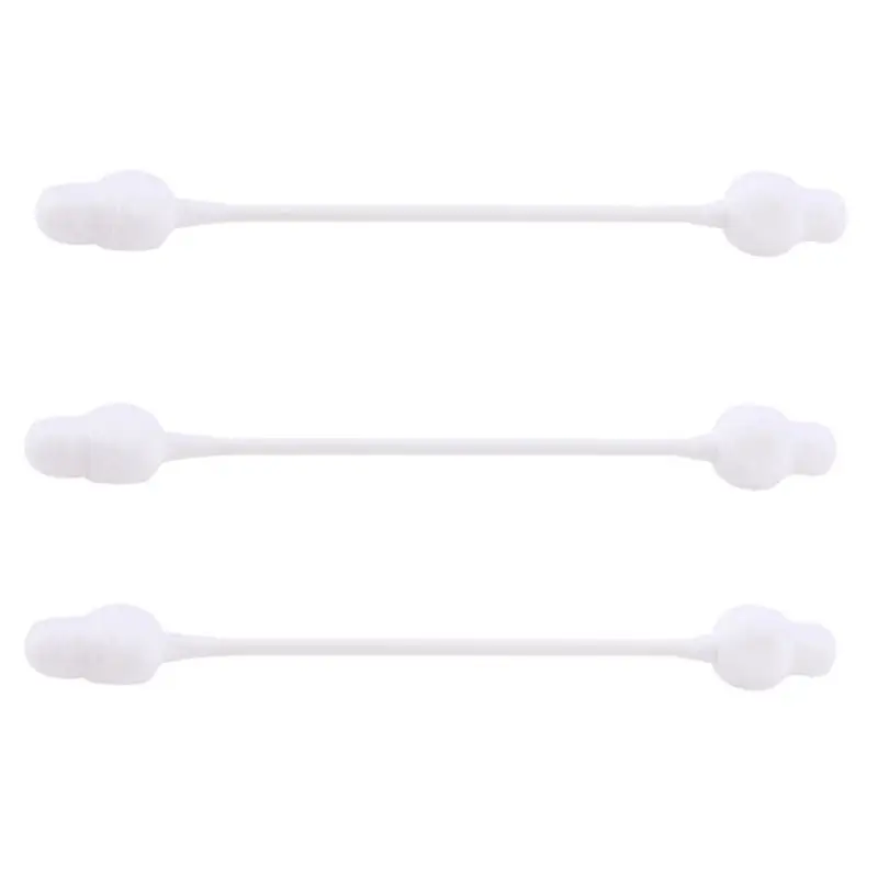 100Pcs груша тыквы в форме двойной наконечник ватным тампоном многоцелевой