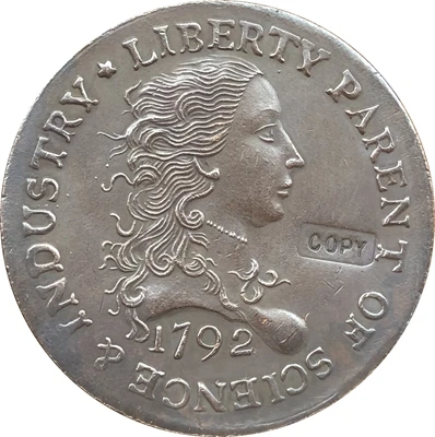 

Оптовая продажа, 1792 Г., крупногабаритная Березовая цента с ободком, копия монет 100%, производство коптера
