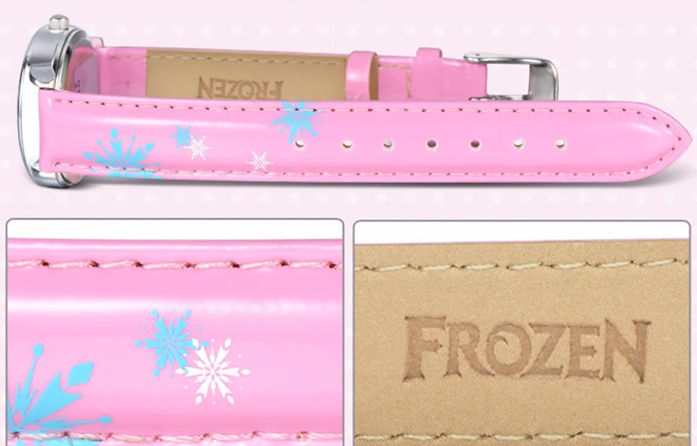 Disney Frozen Elsa Princess водонепроницаемые кварцевые часы милые Мультяшные часы для девочек
