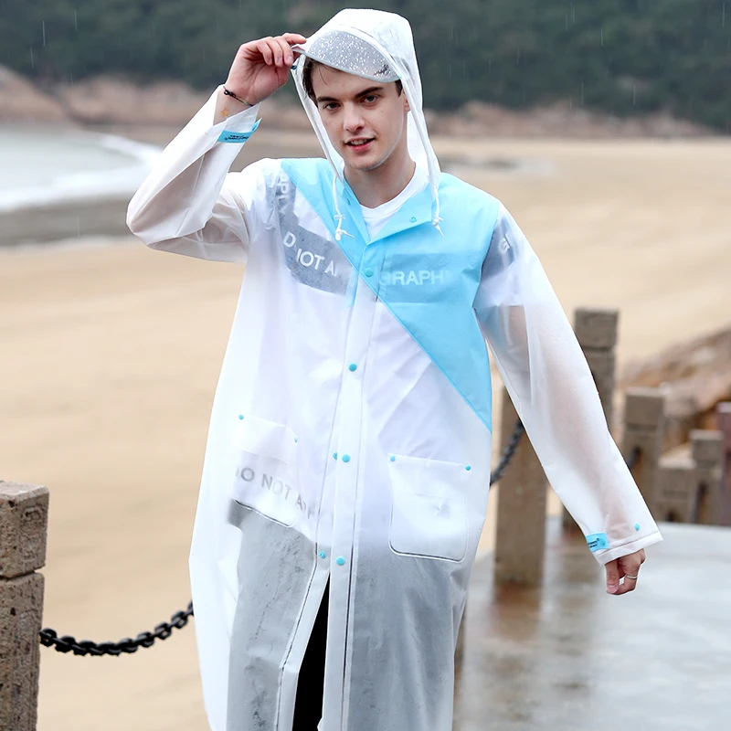 Длинное пальто для женщин туристический плащ дождевик легкий светильник