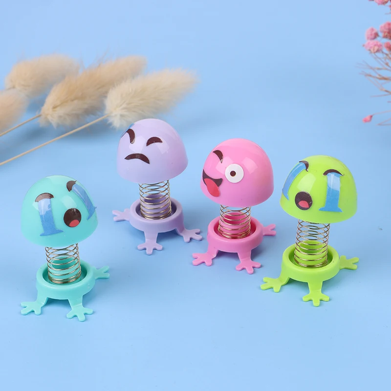 

10Pcs/lot Children Toys Product Car Decoration Spring Ornaments Shaking Head Doll Expression Pack