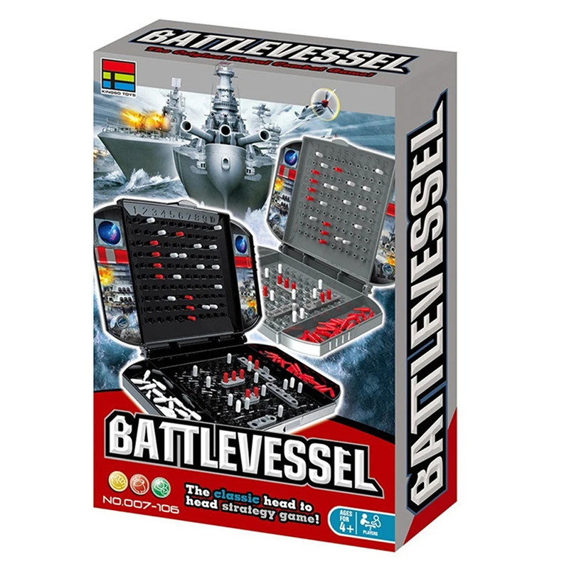 

Durable Battleship The Classic Naval Combat Strategy Board Games Board Game Classic Puzzle Table Game Random Color Box Packaging