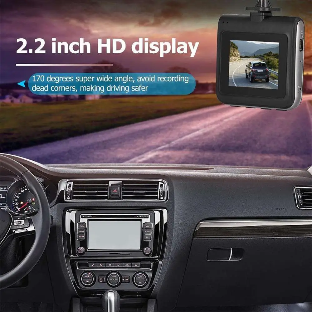 

FHD 1080p Car DVR Camera 170 Degree Lens Night Vision Dash Camera