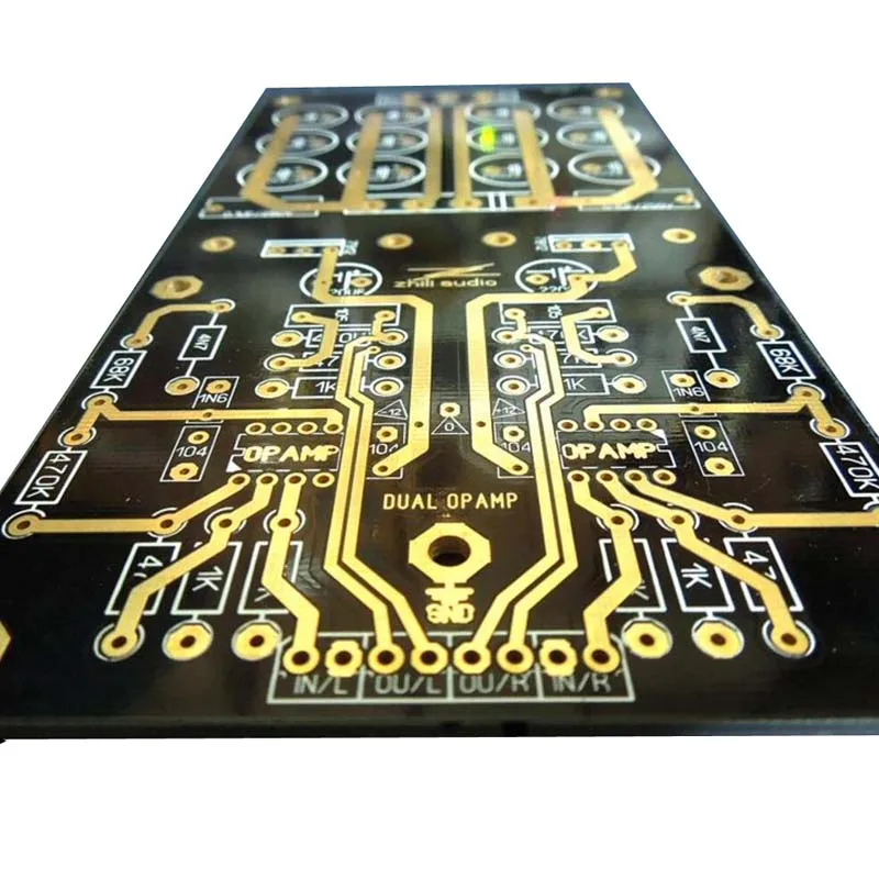 

MM Phono Amplifier Board Gold-plated PCBA Turntables Phono opa2277 Germany DUAL Circuit Attenuated RIAA purple 35V HIFI C2-003