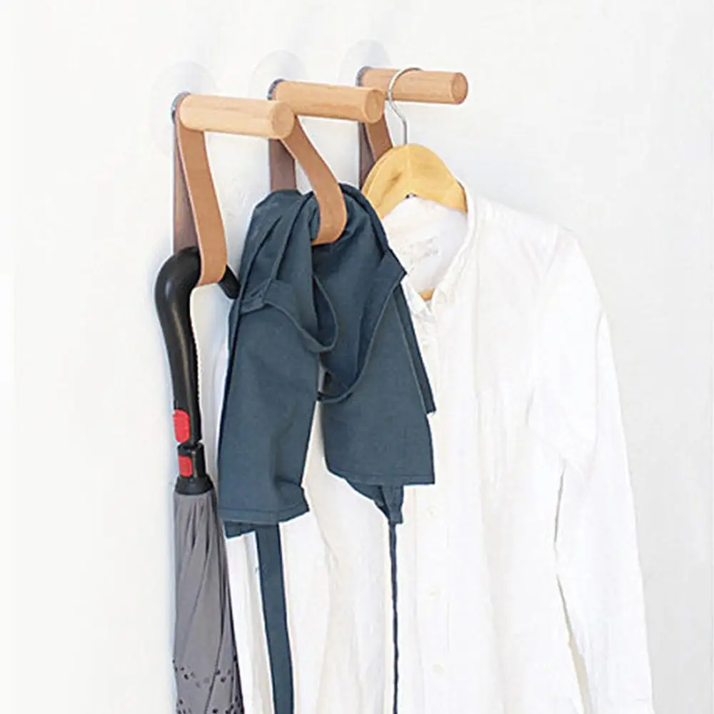 

Creative Wooden Coat Hooks Wall Mounted Nordic Solid Wall Coat Rack Hat Hooks Belt Hook Solid Wood Coat Hook Wall Decor Bracket