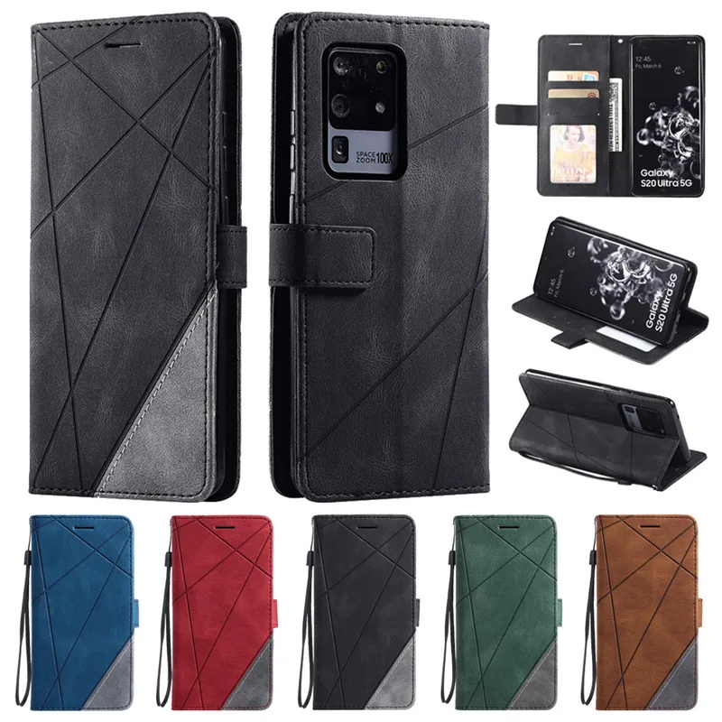 

Кожаный чехол-книжка для Samsung Galaxy S10 S8 S9 S20 Plus Ultra S 20FE Note 9 10 Plus Lite S7 edge
