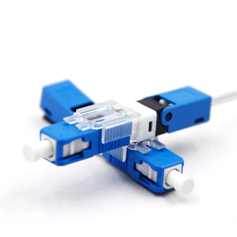 100 шт. FTTH SC UPC оптический fibe быстрый разъем PC волоконно Быстрый встроенный тип ESC250D