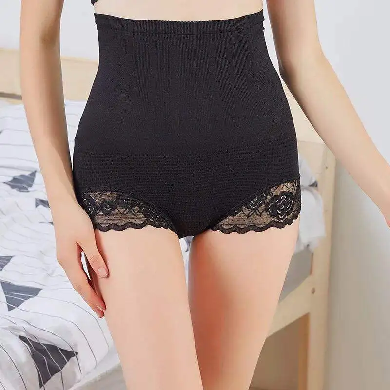 Для женщин Высокая Талия Корректирующее белье Пластика Управление трусики
