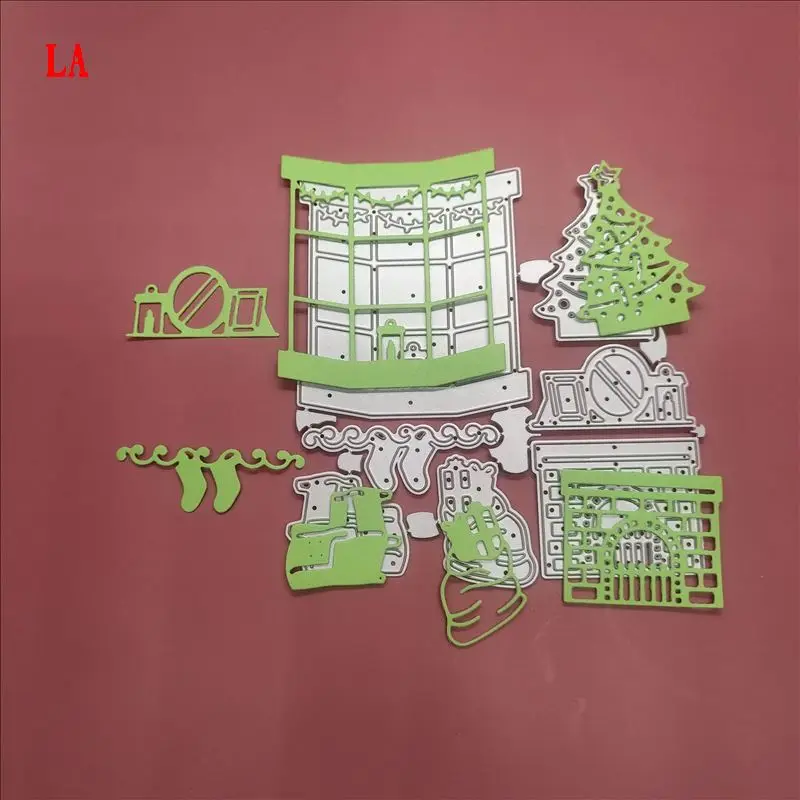 

New Christmas gift combination metal cutting die scrapbook Embossing die cutting manual album card cover materials DIY handmade
