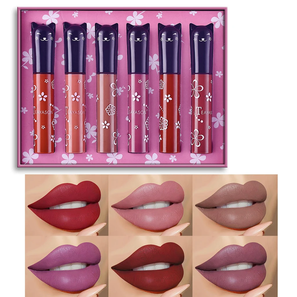 

6pcs Matte Liquid Lipstick Matte Liquid Lipgloss Waterproof Lip Gloss