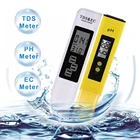 Цифровой измеритель PH TDS EC с ЖК-дисплеем, ручка для тестирования воды, для аквариума, аквариума, бассейна, автоматическая калибровка, тестер чистоты воды