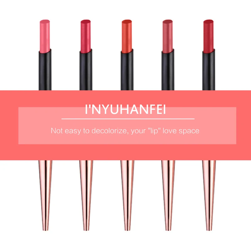 10 Цвета губная помада Водонепроницаемый длительные сексуальные трубки маккияж