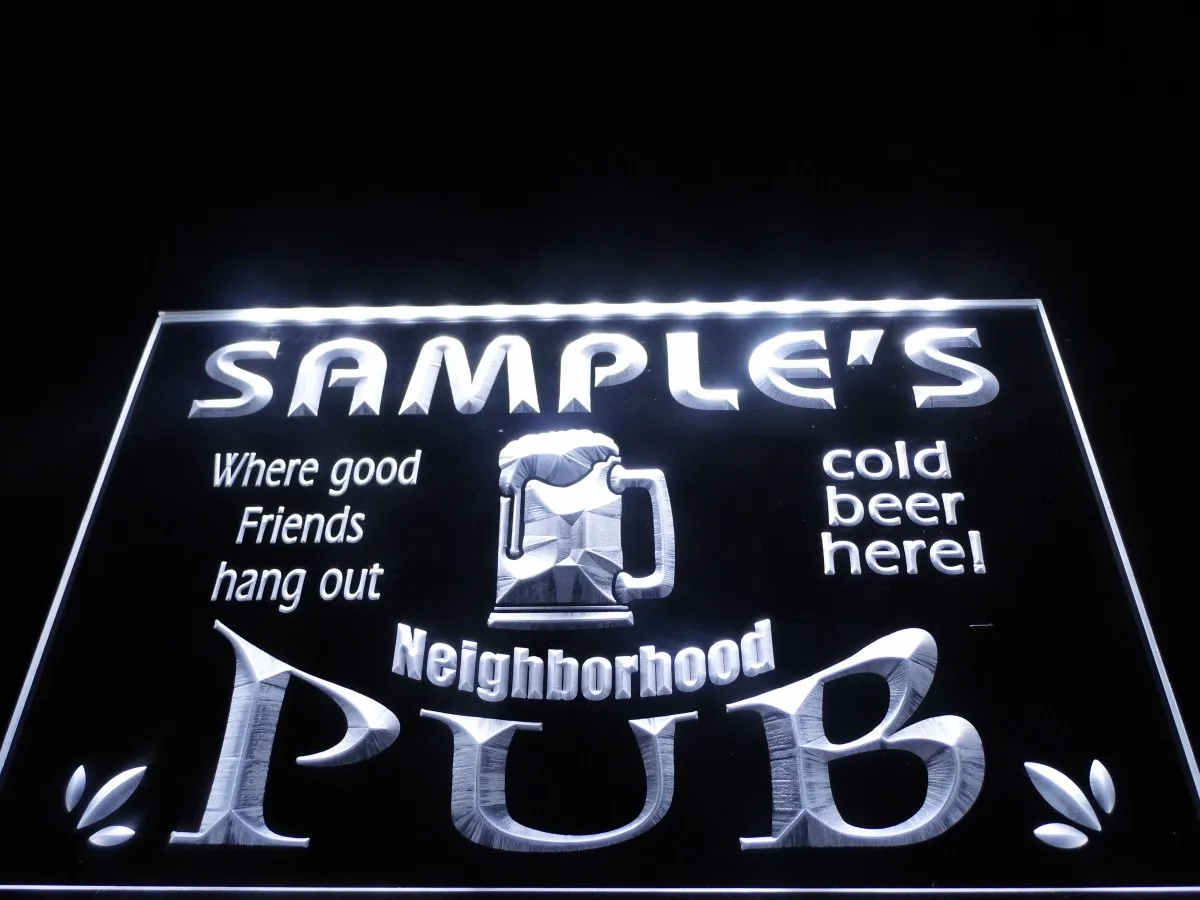 Tm008 неоновые световые вывески для дома бара паба пива | Дом и сад