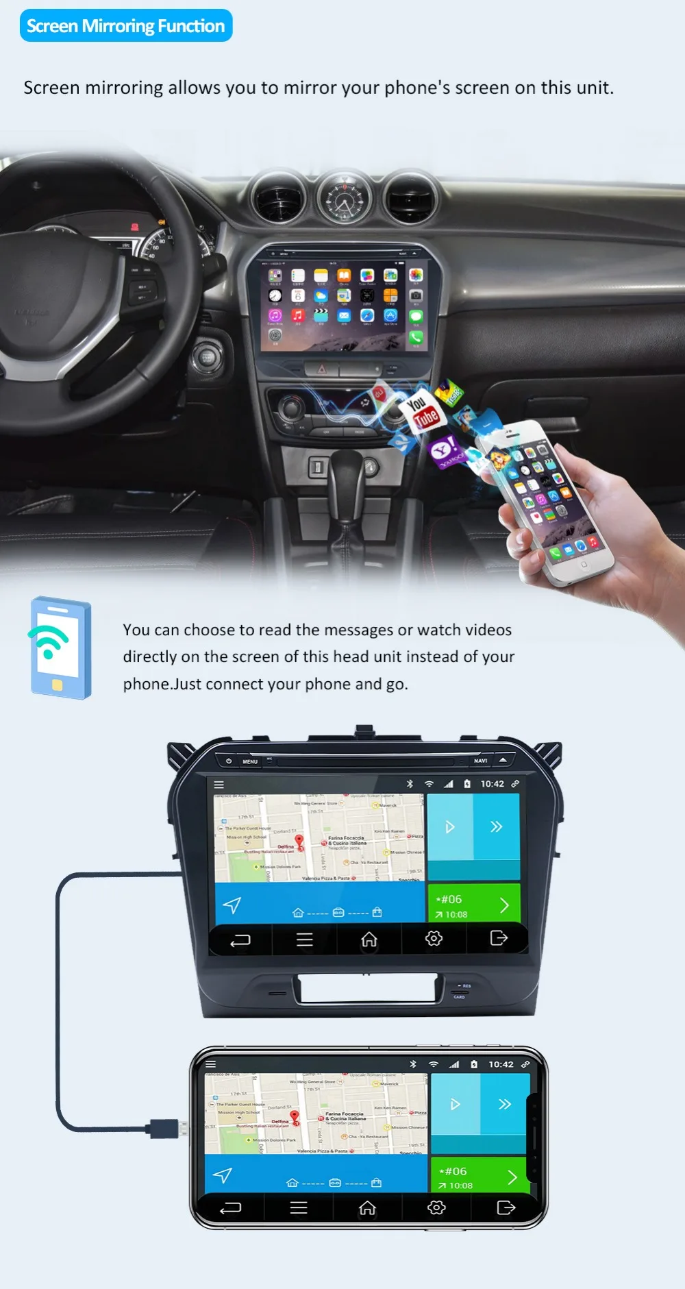 2G+ 32G Android 9,0 автомобильный dvd для SUZUKI GRAND VITARA автомобильный dvd-плеер gps навигация в тире автомобиля стерео головного устройства
