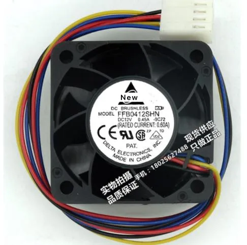 

For DELTA FFB0412SHN 9C72 DC 12V 0.45A 40x40x28mm Server Cooling Fan