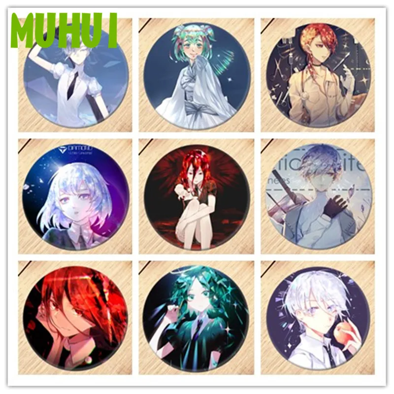 Бесплатная доставка Аниме земля блестящие брошь с застежкой красивая девушка