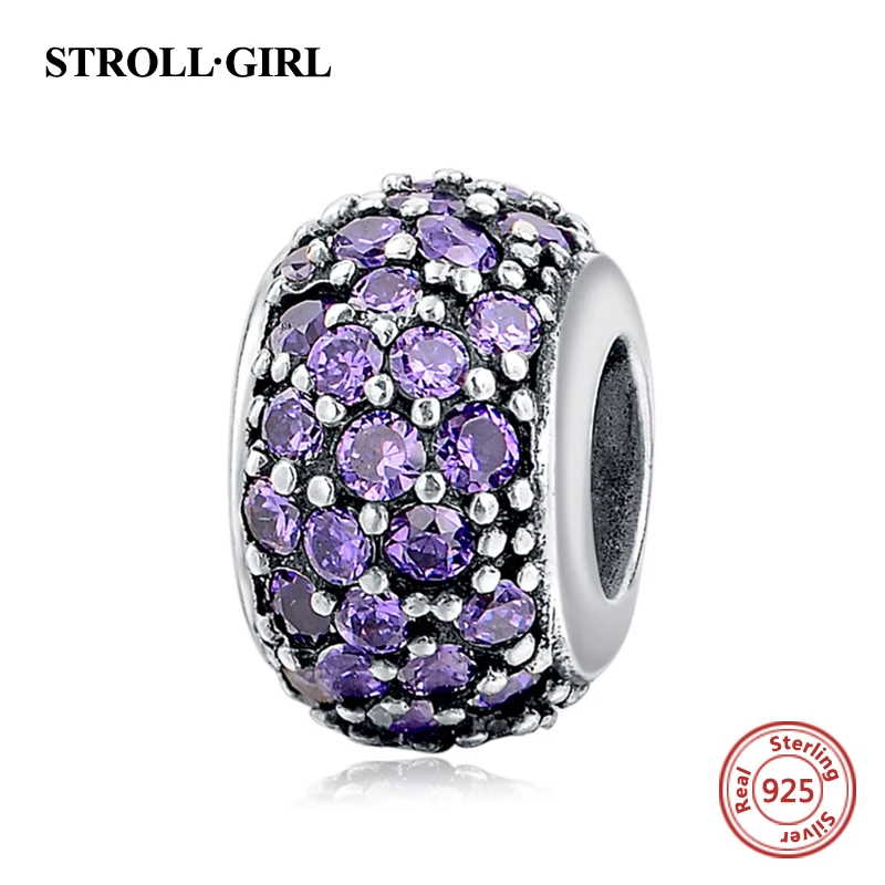 

Colors Crystal Cz Stone Charms Fit Diy Charm 925 Original Beads Sterling Silver European Bracelets Authentic Jewelry Making Gift