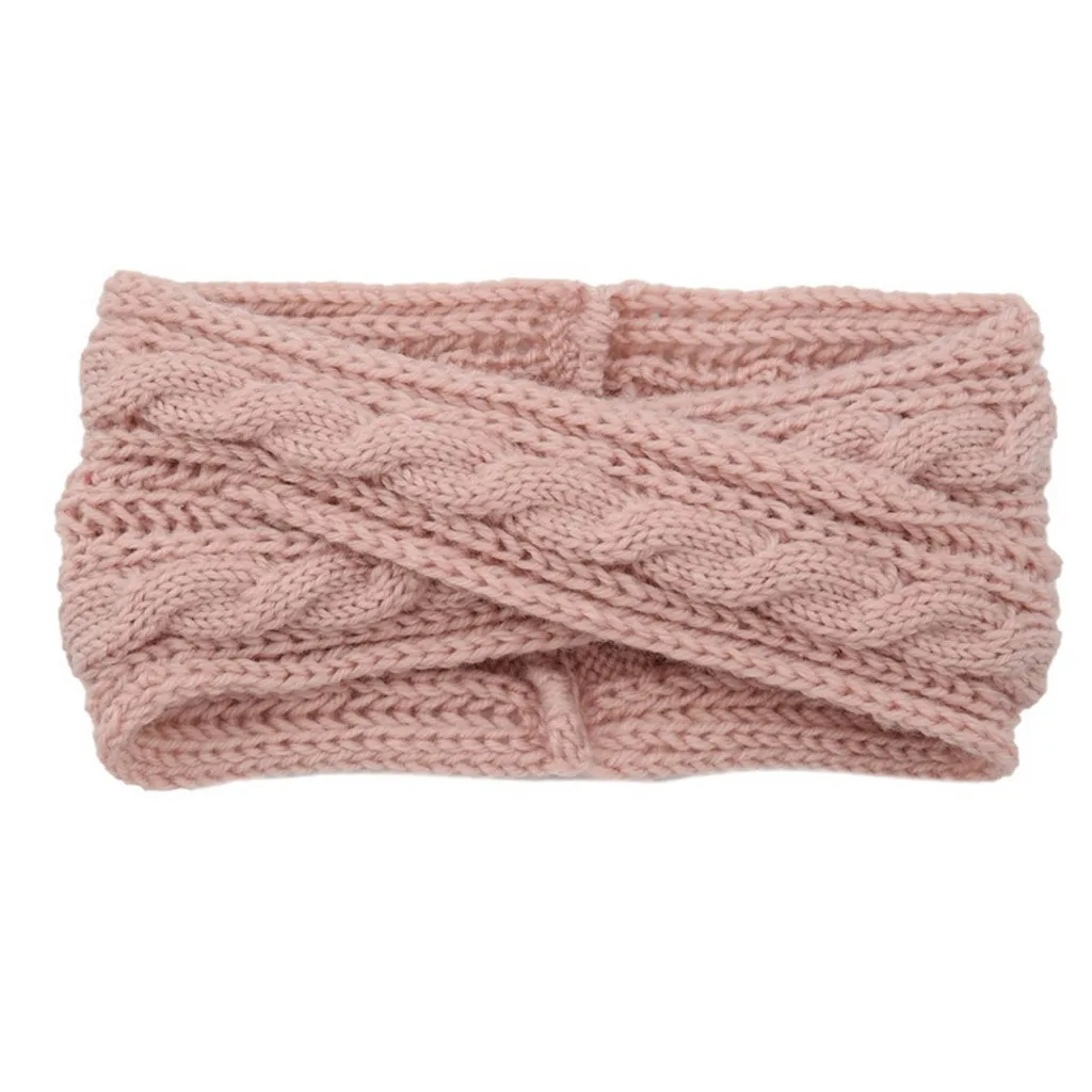 2019 зимние вязаные головные повязки для девочек теплые эластичные волос ручная