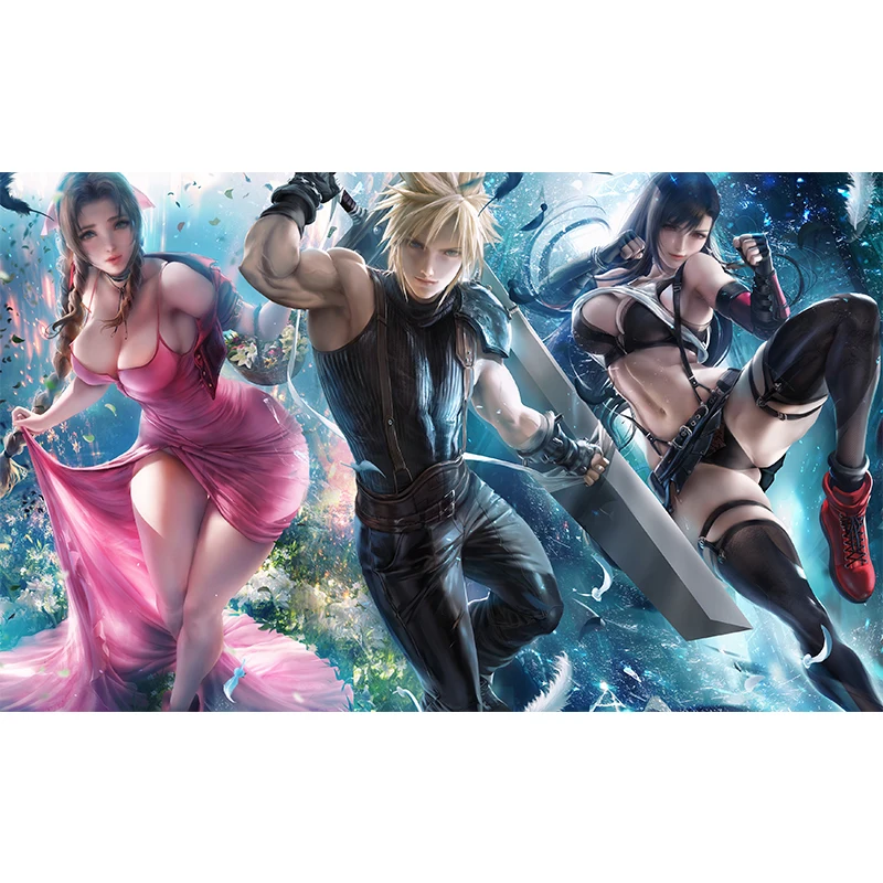 Печать на холсте видеоигры женщины солдат финальная сексуальная девушка