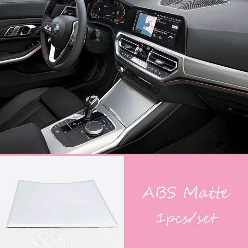 

ABS Carbon Fibre/Matte For BMW 3 Series 2019 2020 internal Car Front water cup decoration cover trim Car accessories 1pcs