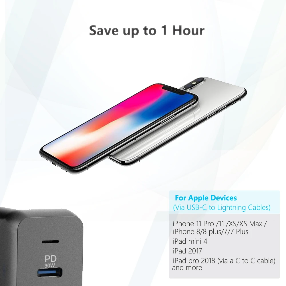 Тип usb-C PD Зарядное устройство 75 Вт 4-Порты USB-C PD Quick Charge 3,0 Smart Desktop Зарядное устройство с Мощность доставки для XiaoMi Air DELL XPS