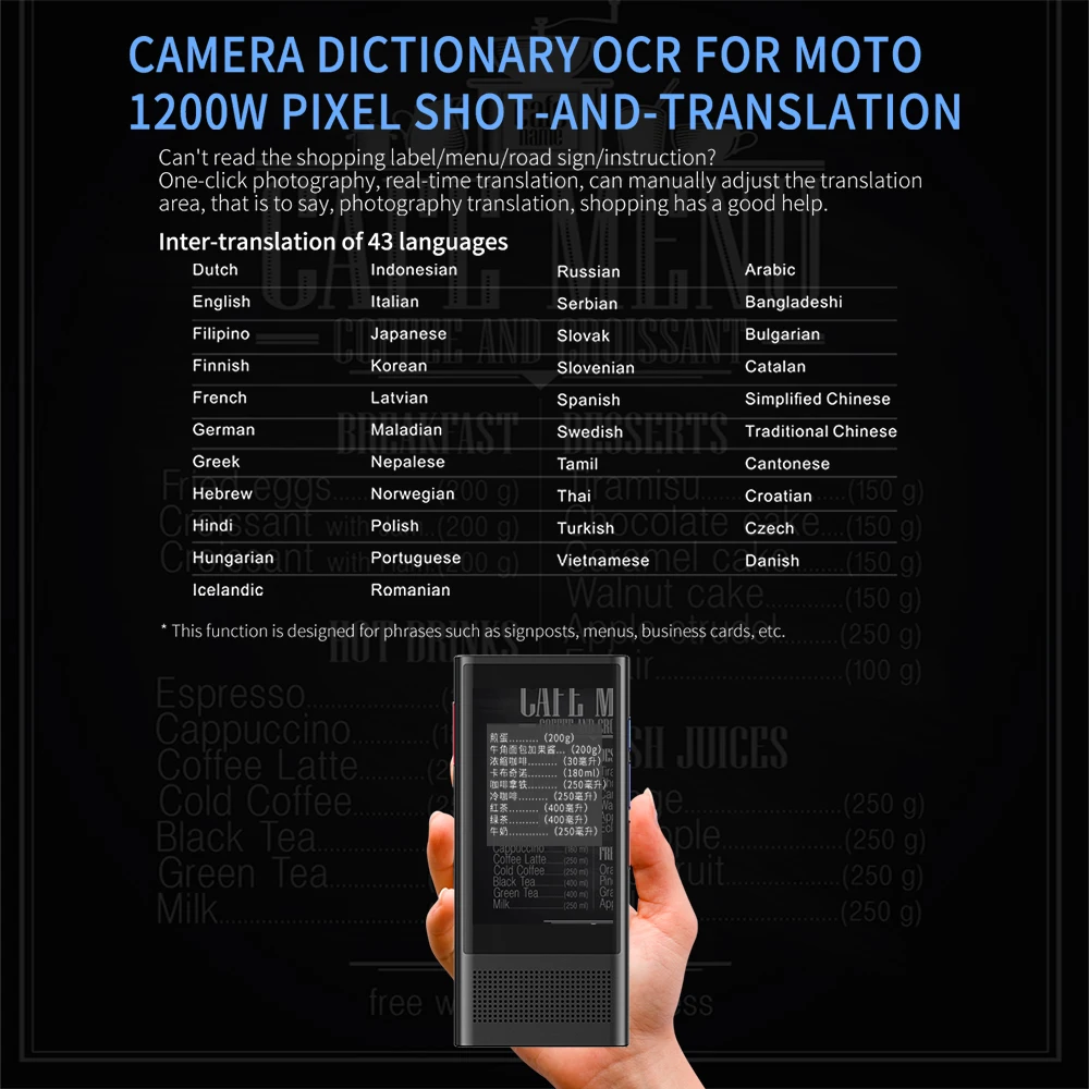 Boeleo W1 3 0 AI переводчик 117 языков портативный голосовое устройство Smart Бизнес