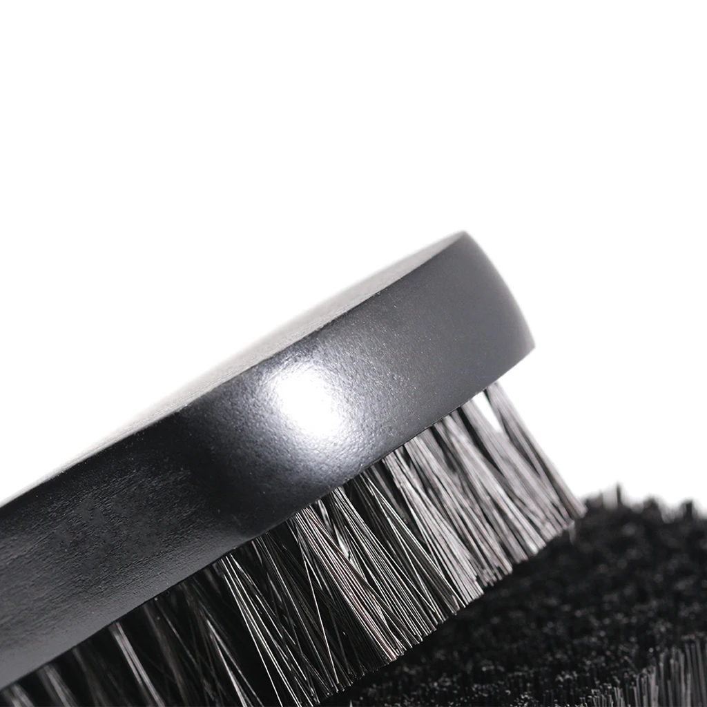 

Men's Natural Hair Beauty Beard Mustache Brush Wooden Handle Black