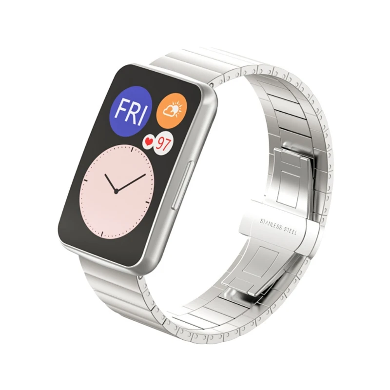 

Stainless Steel Strap Wristband Strap Watch Band for-Huawei Watch Fit Watch