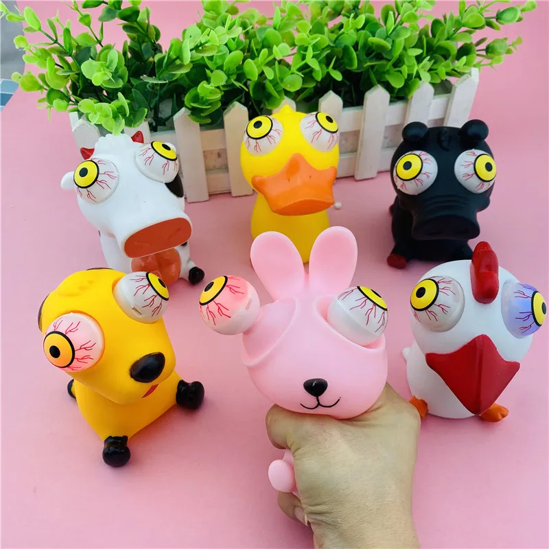 Anti Stress toy Change light Squishy Cute animal Squeeze Mochi Rising Soft Sticky Relief Funny Halloween gifts for kids | Игрушки и