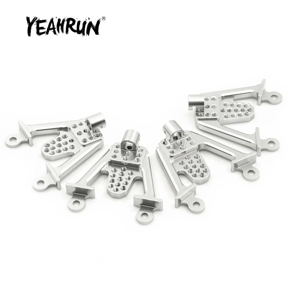 

YEAHRUN серебро Алюминий сзади и спереди подвес комплект Лифт ударов для 1/10 радиоуправляемая модель Axial SCX10 автомобиля