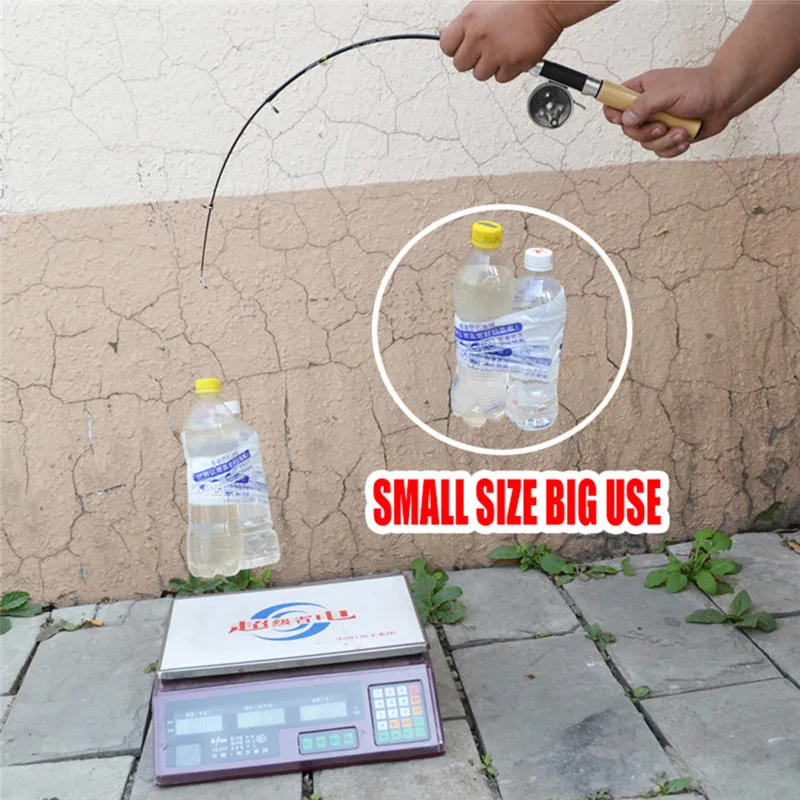 Переносная 55 см карманная зимняя удочка выдвижная для подледной рыбалки