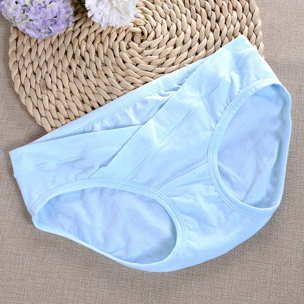

Fashion sexy Women's Under The Bump Maternity Panties Pregnancy Underwear ladies solid color low-Rise seamless comfortable