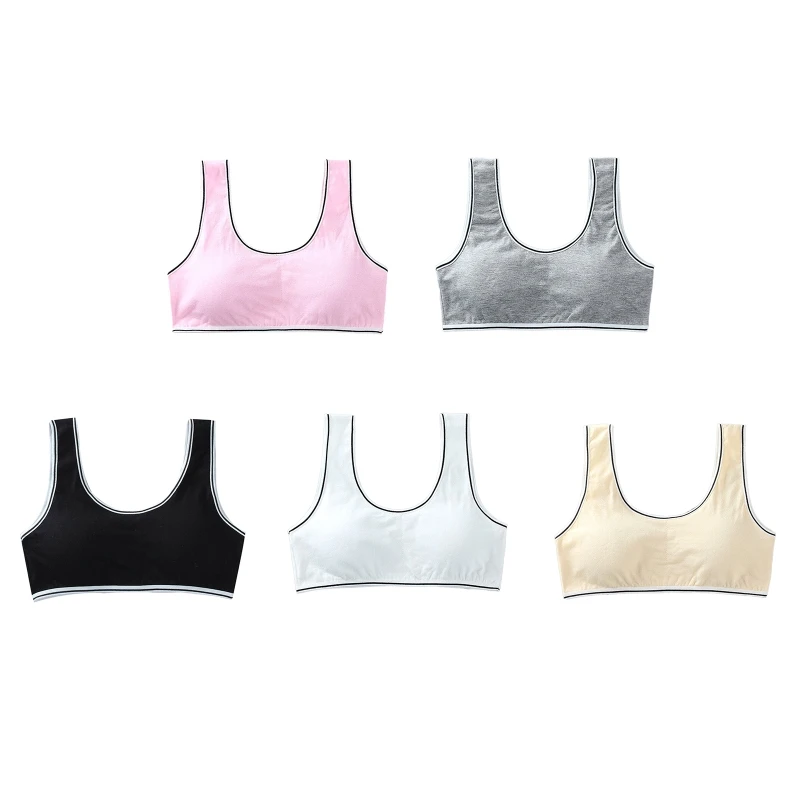 

Young Girls Bra Breathable Underwear Lingerie Teens Training Bra Vest Teenage Puberty Undercloth for Children Teenager 8-18 Year