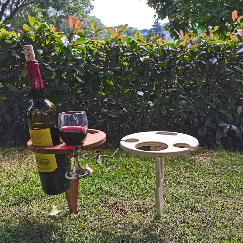 

Outdoor Beer Wine Table Red Wine Glass Table Beach Party Wine Rack Outdoor Wine Table Wine Holder Bar Storage Creative