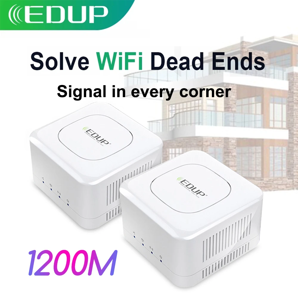 

Wi-Fi-маршрутизатор EDUP AC1200 сетчатый, 1200/5 ГГц, 2,4 м