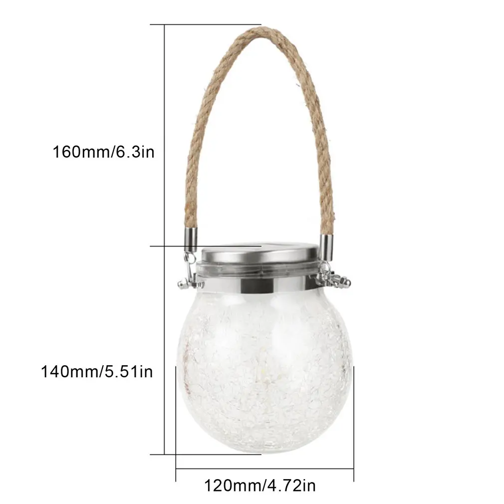 

LED Solar Fairy Light Powered Mason Jar Lights for Outdoor Patio Party Wedding Garden Courtyard Decorative Led Lamps
