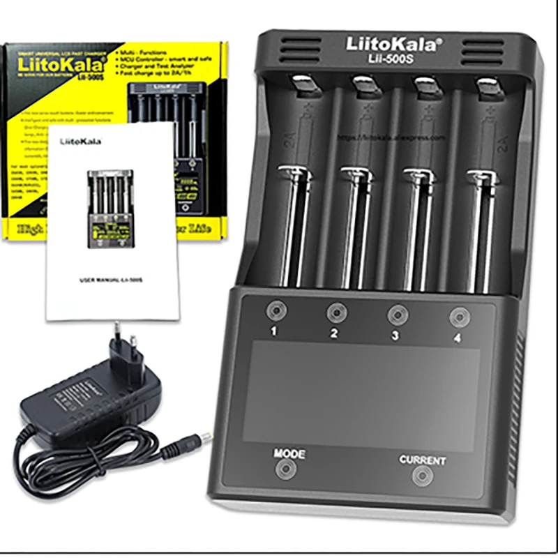 2021 LiitoKala Lii PD4 S4 500S S6 зарядное устройство для 18650 26650 21700 AA AAA 3 7 V/3 2 V/1 V литиевых NiMH
